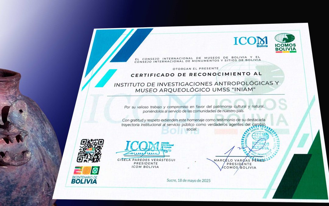 RECONOCIMIENTO DE ICOMOS AL INIAM-UMSS