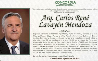 Necrológico: Arq. Carlos R. Lavayen M.